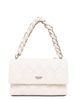 GUESS - Maxine Flap Crossbody - Rankinė per petį - Kreminė spalva