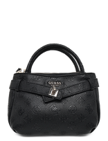 GUESS - Ella Logo Mini Satchel - Rankinė - Juoda