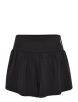 RS Sports - Women's Court Pleated Shorts (Brown/White,M,St) - Sportinis sijonas - Juoda