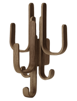 Cooee Design - Woody Hook Three Dark Oak - Paltų kabliukai ir lentynos - Ruda