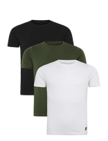 Lyle & Scott - Loungewear 3 Pack T-Shirts - Marškinėliai trumpomis rankovėmis - Juoda