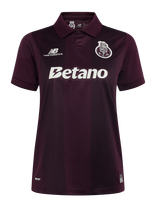 New Balance - Fc Porto 26/27 Away Womens Short Sleeve Jersey - Sportiniai futbolo marškinėliai - Burgundiška splava