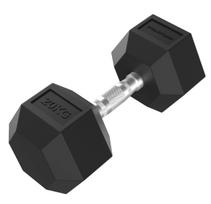 Tunturi Platinum Hex Rubber Dumbbell, 20kg