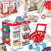 Prekybos centrų parduotuvių kasos aparatas + vežimėlis 2 modelis