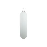 Juodas sieninis veidrodis Zone A-Wall, 120 x 30 cm