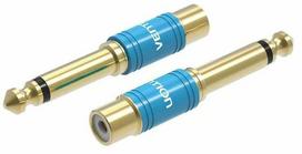 Audio adapteris Vention VDD-C03 RCA Female (moteriška), 6.5 mm Male (vyriška), mėlyna sp./aukso sp.