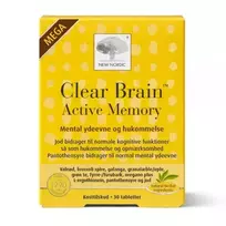 NEW NORDIC Clear Brain Mega, 30 tablečių
