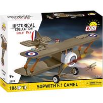 Konstruktorius Cobi Historical Collection Sopwith F.1 Camel 2999, 186 vnt., ruda sp.