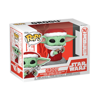 FUNKO  POP! Vinilinė figūrėlė: Star Wars: The Mandalorian -  Holiday Grogu (The Child)