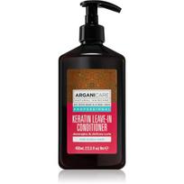 Arganicare Keratin Leave-In Conditioner nenuplaunamasis kondicionierius garbanotiems plaukams 400 ml