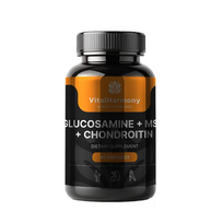 VitalHarmony Gliukozaminas + MSM + Chondroitinas - 90 kapsulių
