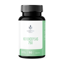 Gamtos namai kininis kordicepsas 750 mg - 90 kapsulių