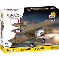 Konstruktorius Cobi Historical Collection Sopwith F.1 Camel 2999, 186 vnt., ruda sp.