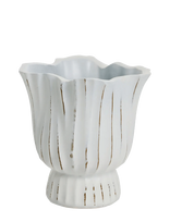 Lene Bjerre - Palazzo Flower Pot 14.5X14X15 Cm. White - Gėlių vazonas - Balta
