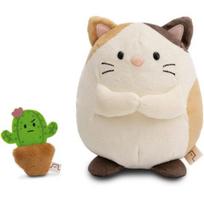 Peluche - Nici - Katė Angy - 27 cm - Smėlinė - Kaktusas - Didelių Draugų Kolekcija