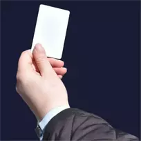 Digitalas Dviejų dažnių RFID (125KHz) ir Mifare (13.56MHz) dviguba atstuminė kortelė. balta plona