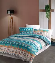 Riposo Renforce medvilnės patalynės komplektas Mari Mėlyna 140x200 cm
