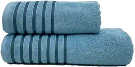 RIPOSO rankšluostis Mėlyna stripe turquoise 70x140 cm