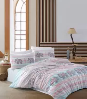 Riposo Renforce medvilnės patalynės komplektas Sydney Mėlyna 140x200 cm