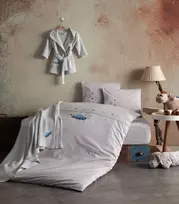 Riposo Vaikiškas patalynės komplektas Kosminė pilka 100x140cm