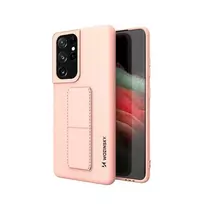 Wozinsky Kickstand dėklas skirtas Samsung Galaxy S21 Ultra 5G, rožinis