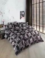 Riposo Premium satino medvilnės patalynės komplektas PABLO Rožinis 200x220 cm