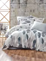 Riposo Premium satino medvilnės patalynės komplektas TUY Pilkas 200x220 cm