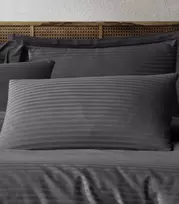 Riposo Premium satino pagalvės užvalkalas Modest - anthracite 50x70 cm