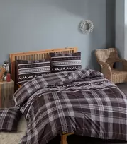 Riposo FLANELĖS patalynės komplektas NOELLE BORDEAUX 200x200 cm