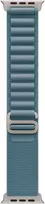 Apple Watch 49mm Light Blue Alpine Loop - Medium - Natural Titanium Finish - MFTJ4ZM/A