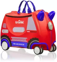Kelioninis Dziecięca dėklas podróżna Trunki Glide 360° su funkcija jeździka - Gaisrinė mašina Frank