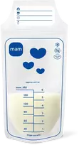 MAM - motinos pieno laikymo maišeliai - 25 vnt. pakuotė - 180 ml