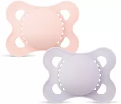 MAM – Originalūs šilkiniai čiulptukai – rožiniai – 0-6 mėn.