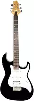 Samick Greg Bennett Malibu MB-2 BK - gitara elektrinė HSS su tremolo, Juodas