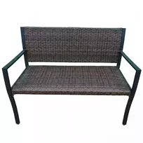Promotions Dviejų vietų sofa 109,2x55,9x83,8 cm mišrios rudos spalvos