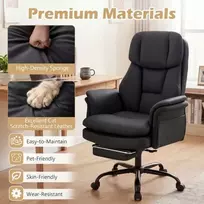 Promotions Ergonomiškas kryžminėmis kojomis biuro kėdė su ištraukiama pakoja 25-45x30,5x46,5-49 colių juodos spalvos