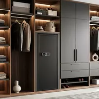 Promotions Ginklų spintelė 6 šautuvams 48x38,5x130 cm juoda