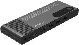 MicroConnect HDMI & USB-C KVM Switch 2-Port