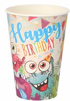 Papstar Popieriniai puodeliai Funny Monsters 10vnt 0,2l