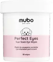 Mubo Perfect Tear Stain drėgnos servetėlės šunų ir kačių akių priežiūrai