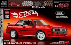 MATTEL BRICK SHOP HOT WHEELS Audi ‘84 Sport Quattro konstruktorius (JLK39)
