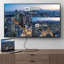 3Mk Protection Accessories - 3mk Hardy HDMI 2.1 5m Ultra High Speed 48Gbps 8K60Hz 4K120Hz eARC VRR ALLM Juodas