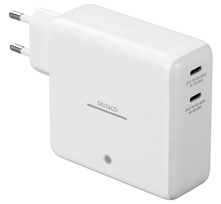 USB-C sieninis įkroviklis DELTACO su integruota išorine baterija ir GaN technologija, 9600 mAh, baltas / PB-Q1004 / 1902435