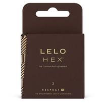 LELO HEX Prezervatyvai Respect XL 3 vnt.