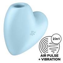 SATISFYER AIR PULSE – satisfyer - širdies kirpėjas ora pulso stimuliatorius & vibratorius mėlynas