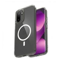 Crong Hybrid Clear Magnetic MagSafe dėklas, skirtas OnePlus 15R, skaidrus