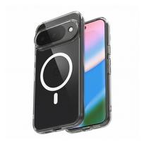 Crong Hybrid Clear Magnetic MagSafe dėklas, skirtas Google Pixel 10 / 10 Pro, skaidrus