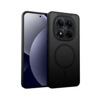 Crong Hybrid Matte Magnetic MagSafe dėklas, skirtas Xiaomi Redmi Note 15 Pro+, juodas