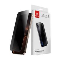 Crong Privacy 3D Armor Glass privatumo filtras ir grūdintas apsauginis ekrano stiklas, skirtas iPhone 17 Pro Max / iPhone 16 Pro Max