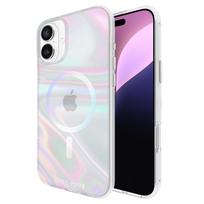 Case-Mate Soap Bubble MagSafe dėklas, skirtas iPhone 16 Plus, vaivorykštinis